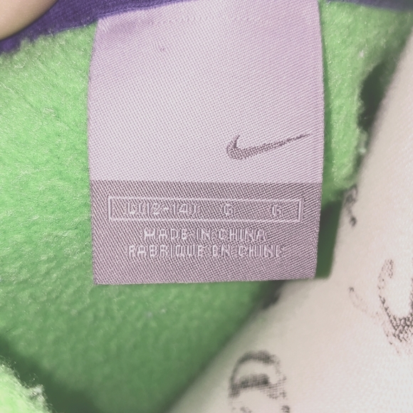 Women's Nike Lime Green Zip Up Hoodie Sweatshirt Sz: L - Picture 5 of 6